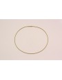 Collar acero espiral 1,4mm*42cms Dorado