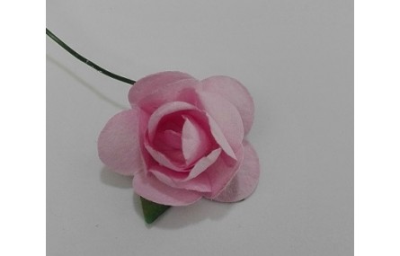 Flor Papel 2cms diámetro Rosa