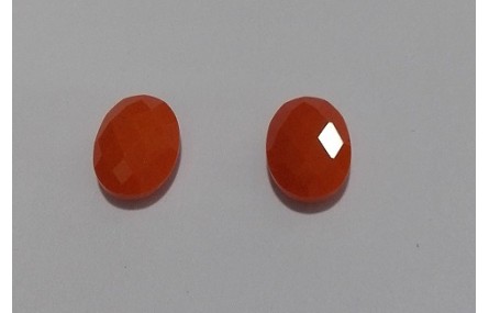 Cristal para cabujón 10,5*8,1mm Naranja Opaco