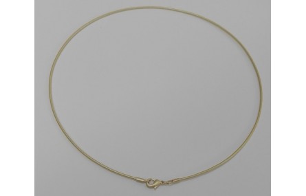 Collar hilo flexible 1,2mm oro mate