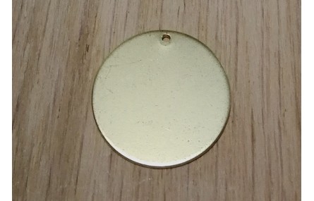 Disco plano 24mm Oro Mate