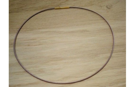 Collar acero espiral 1,4mm*42cms