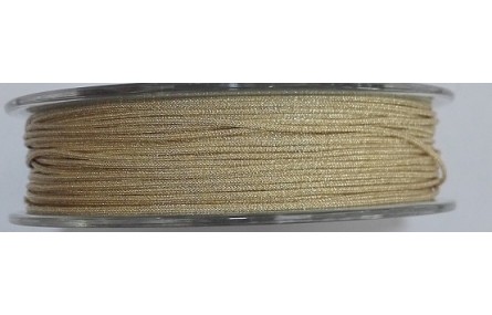 Hilo Macramé metálico dorado pálido 0,85mm