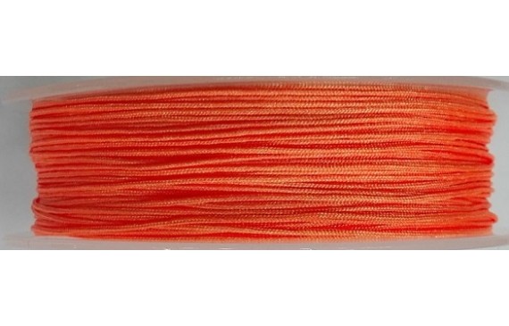 Hilo Macramé 1mm Naranja fluor