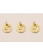 Colgante letra J 10mm Baño Oro 18K, 3Micras
