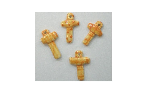 Cruz Cerámica Naranja