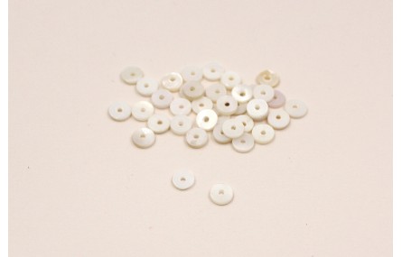 Disco plano Nacar 5mm agujero de 1mm