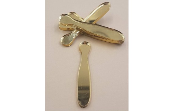 Pivote Metacrilato 54*9mm Dorado Espejo