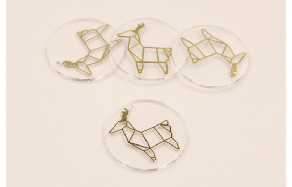 Disco Metacrilato de 30mm con lamina Alce