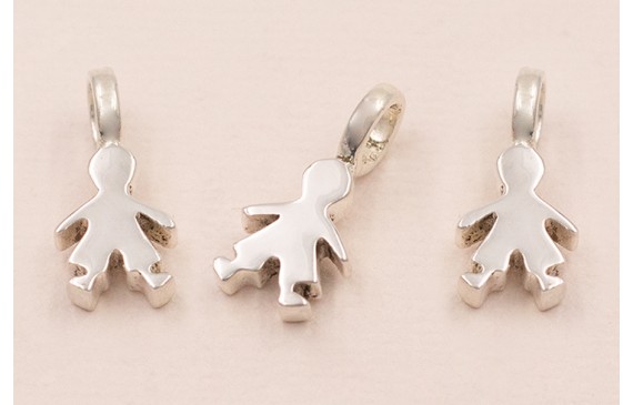 Colgante Niño hueco 19*9*3mm