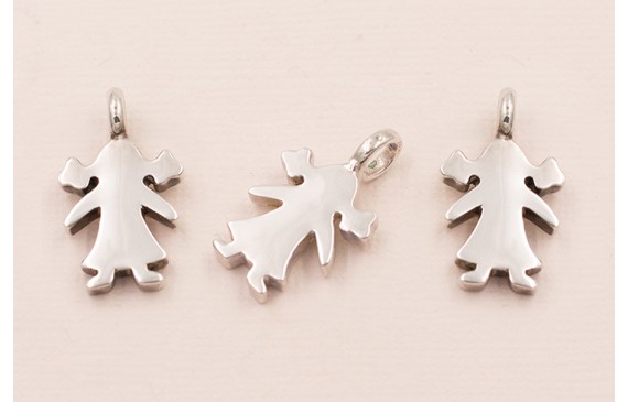 Colgante Niña hueco 19*9*3mm