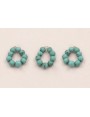aro de 9 Piedras Turquesas de 2mm