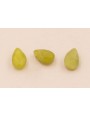 Gota Cuarzo facetado 10*6mm verde claro