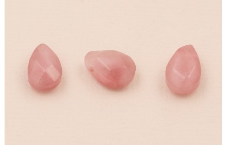 Gota Cuarzo facetado 10*6mm Morado