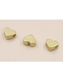 Cuenta Mini corazón 6*5mm Oro Mate