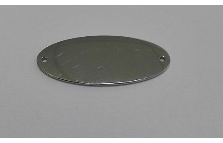 Pieza Ovalo 25*10mm A.Inox. Agujero de 1mm