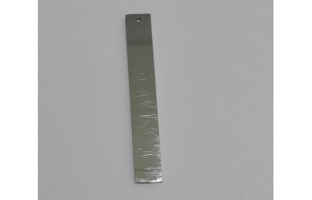 Pieza Rectángulo acero Inoxidable 40*6mm Plata