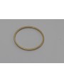Aro de 1mm y de 22mm diametro oro Mate