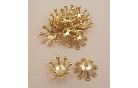 Casquilla pestañas 10mm Oro Mate