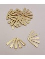 Pieza 5 rayos de Sol 20*12mm Oro Mate