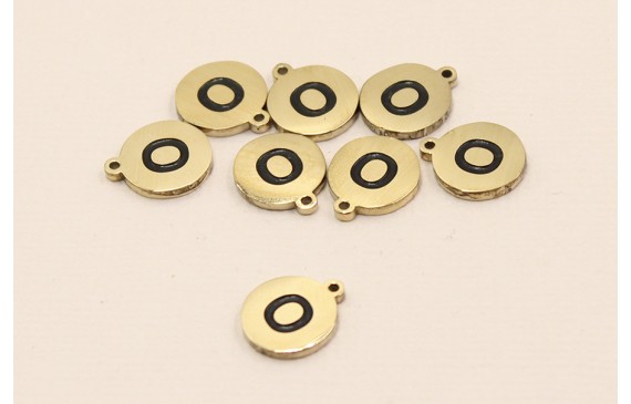 Chapa acero Inoxidable 10mm letra O