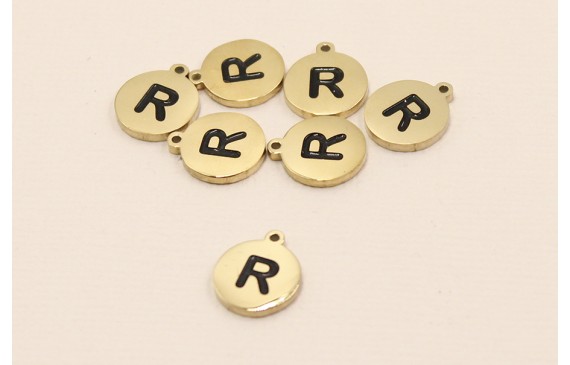 Chapa acero Inoxidable 10mm letra R