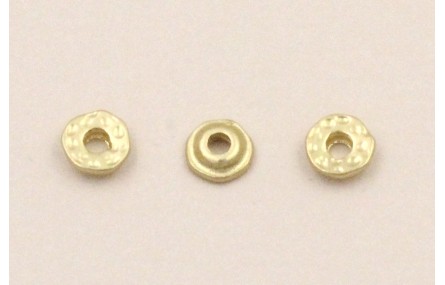 Disco irregular de 4mm Dorado Mate