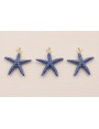 Colgante Estrella Mar 12mm diámetro Esmalte Azul