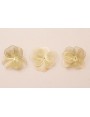 Cuenta Flor 35mm 6 pétalos moldeables Oro