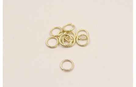 ARANDELA TALLADA 8MM ORO