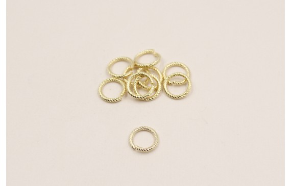 ARANDELA TALLADA 8MM ORO