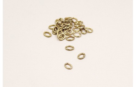 ARANDELA PEQ OVAL Dorada Mate 40*28*07