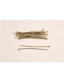 Alfiler 0,6*40mm cabeza Bola de 2mm Oro