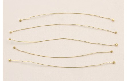 Alfiler dobre cabeza 0,0 * 75mm Dorado