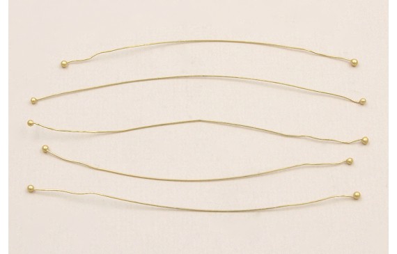 Alfiler dobre cabeza 0,0 * 75mm Dorado