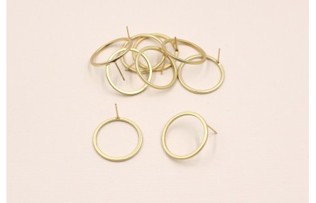 Pendiente Aro 23mm diametro O.Mate