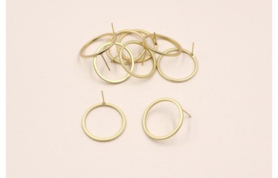 Pendiente Aro 23mm diametro O.Mate