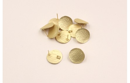 Perno disco 18.5mm oro mate