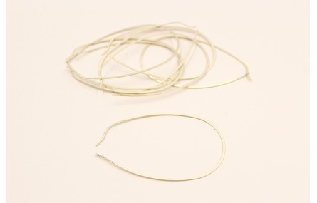 Pendiente Gota grande 70mm long. Oro Mate