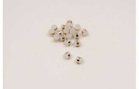 Tapón silicona cilindro con Aro Dorado