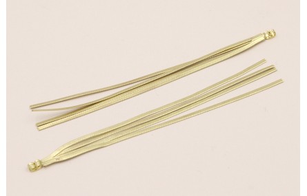 Fleco tuerca de 4 Tiras de 2mm. 125mm Oro Mate