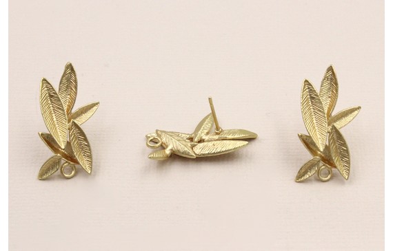 Perno conjunto Hojas 25*1*3mm Dorado Mate