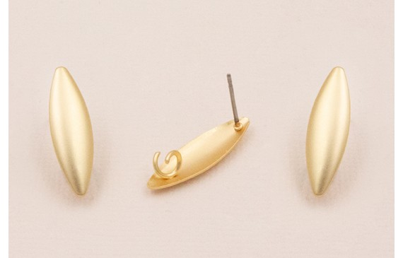 Perno Ovalo concavo 20*5mm Oro Mate