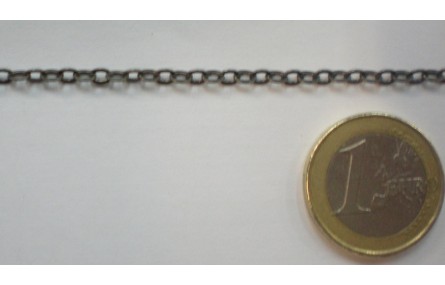 CADENA 3MM PLATA VIEJA