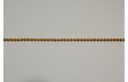Cadena bolas 1,2mm  oro mate
