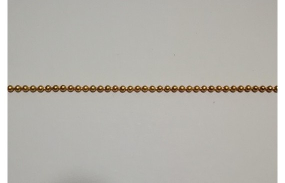 Cadena bolas 1,2mm  oro mate