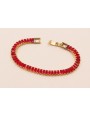 Cadena Strass de 16cms y piedra de  5*2mm Rojo