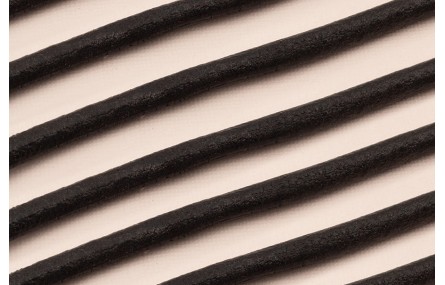 Cuero Negro redondo 6mm