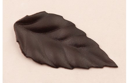 Flor pétalos relieve 60mm diam. Negro