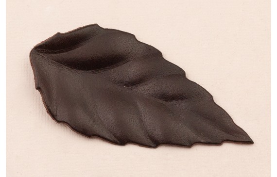 Flor pétalos relieve 60mm diam. Negro